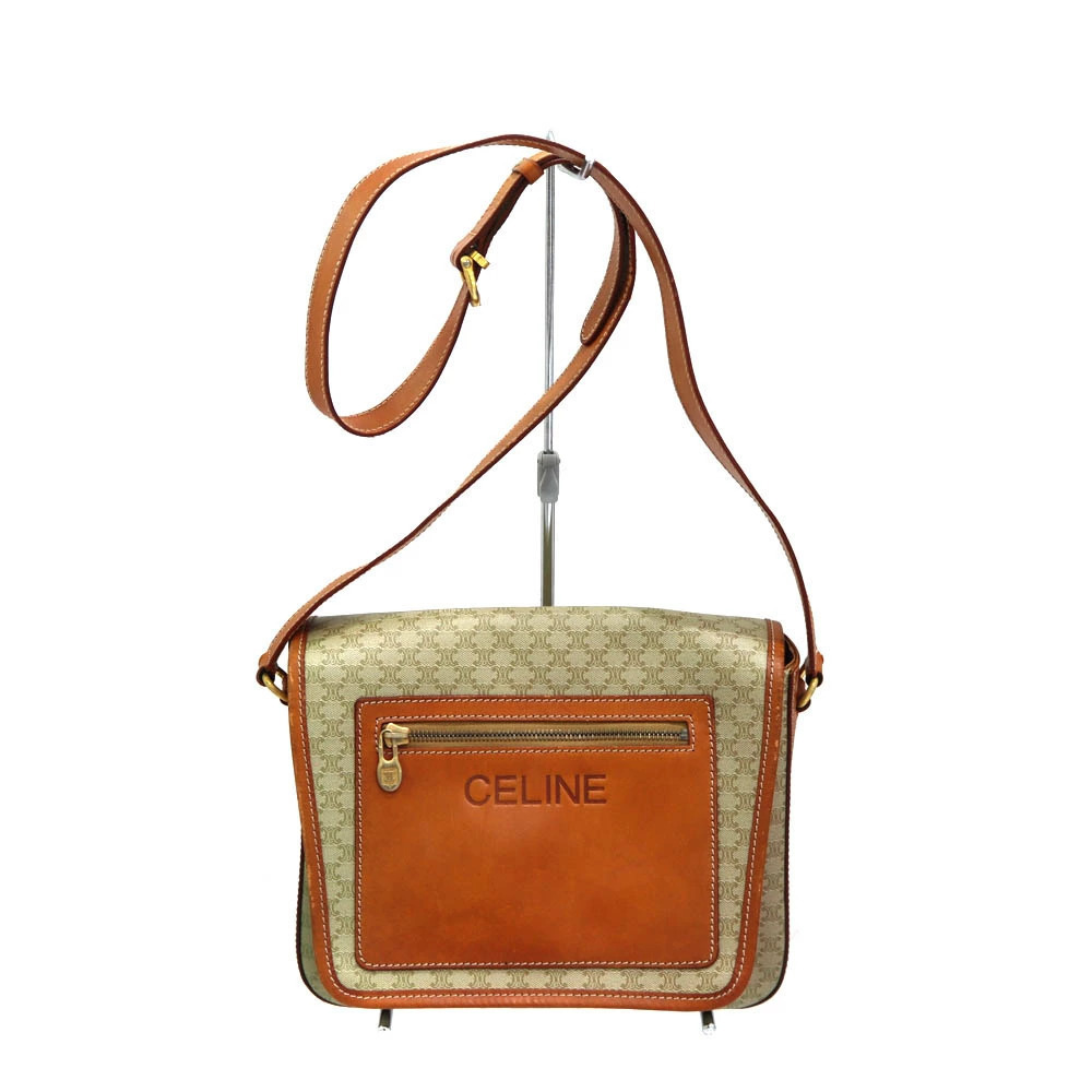 Celine shoulder bag leather brown beige - Picture 1 of 6